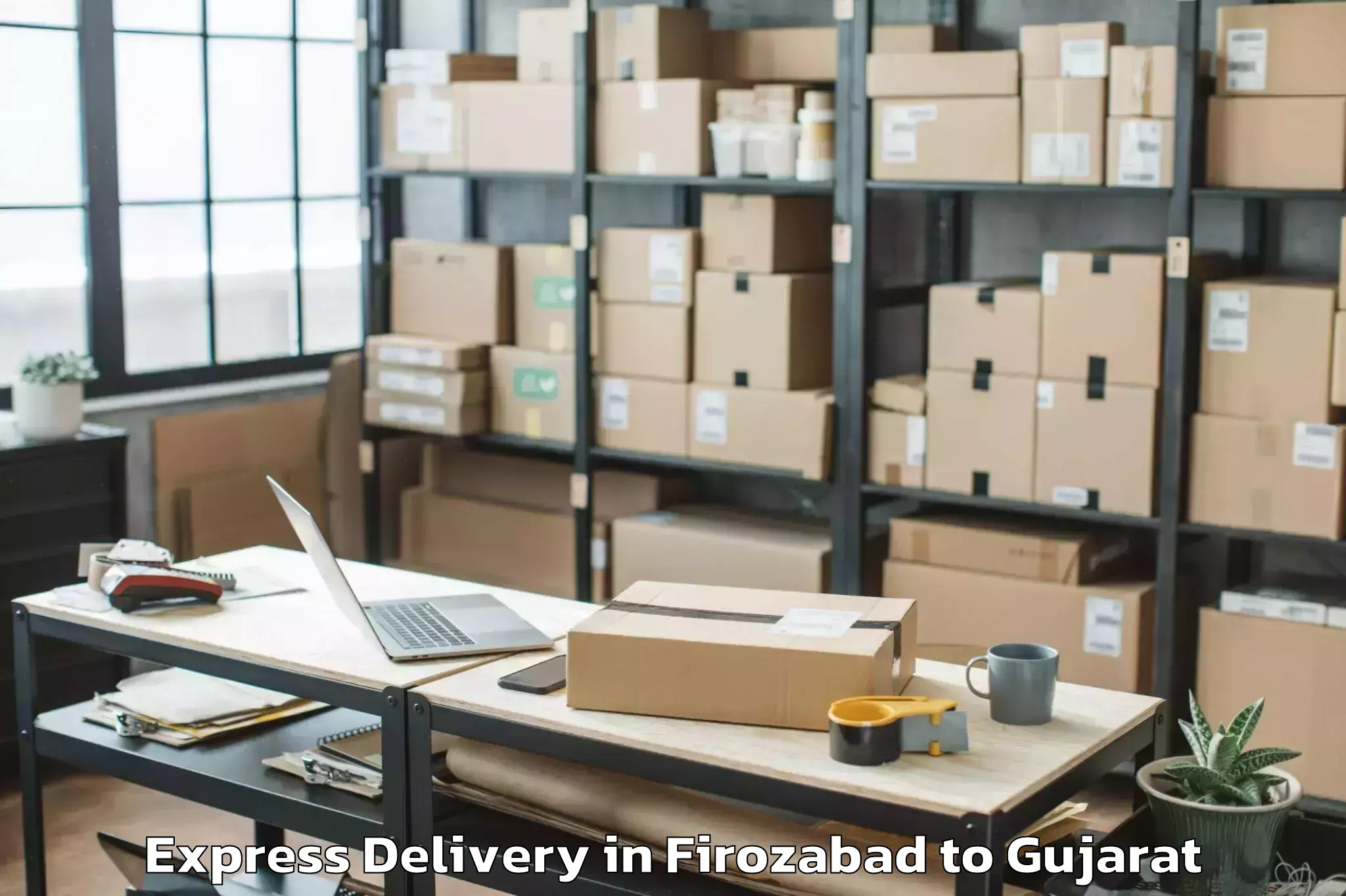 Affordable Firozabad to Bantva Express Delivery